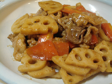 豚肉とレンコンの酢豚風