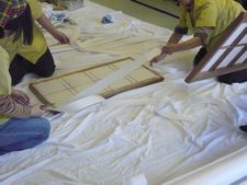 平野屋　迎春支度その②【障子貼りの巻】
