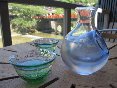 【宿かふぇ】冷酒もおいしいです♪