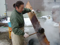 雪の降る日もお洗濯