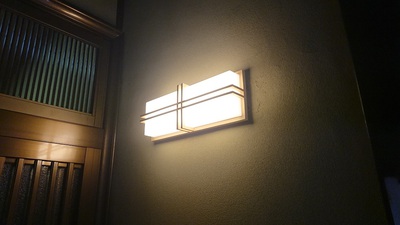 門灯を和風LED照明に更新
