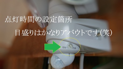 点灯時間の設定