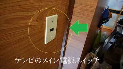 テレビ戦争の砦となるスイッチ