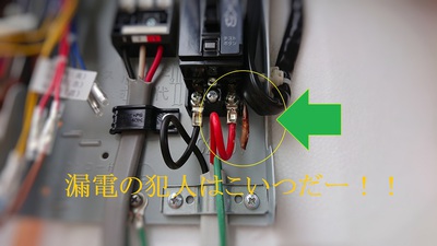 漏電の犯人はこいつだー！！
