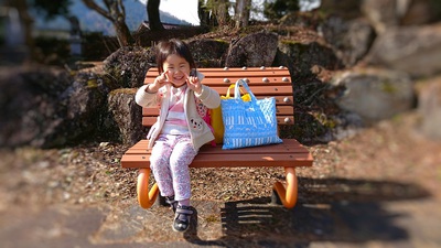 次女とのバス待ち時間