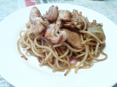 けいちゃん焼きそば盛り付け例