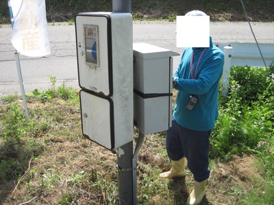 手動操作で揚水中のお客様