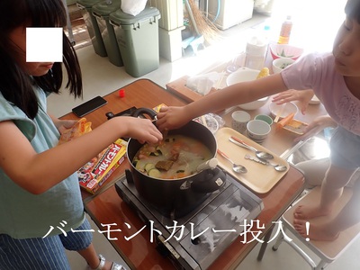 バーモントカレー投入！