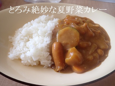 とろみ絶妙な夏野菜カレー