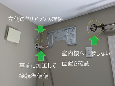 壁掛け準備を整えます 壁掛け準備を整えます