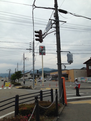 工事中のため大渋滞