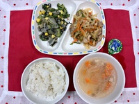 7月8日＊給食＆おやつ 2019/07/08 16:09:40
