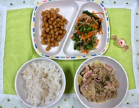４月15日＊給食＆おやつ 2019/04/15 15:28:44