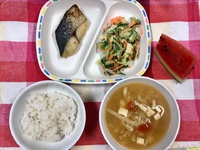 7月18日＊給食 2019/07/18 12:38:18