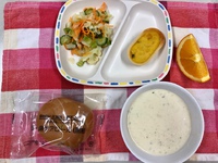 8月22日＊給食　冷たいスープ♪ 2019/08/22 16:07:37