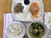 10月5日＊給食＆おやつ 2020/10/05 19:16:05