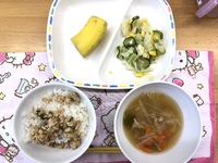 12月13日＊給食　スタミナ納豆♪ 2019/12/13 17:08:57
