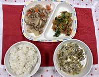 １月２３日＊給食＆おやつ 2019/01/23 16:32:43