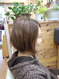 短い髪でセット！