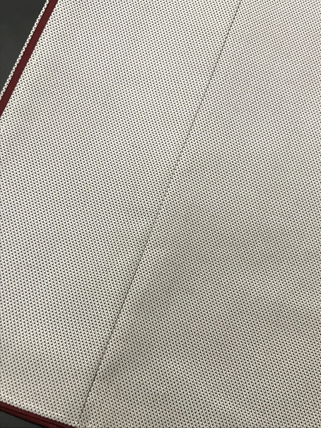 「こんなこともできます」～黄ばんだ裏地を赤く染めました～