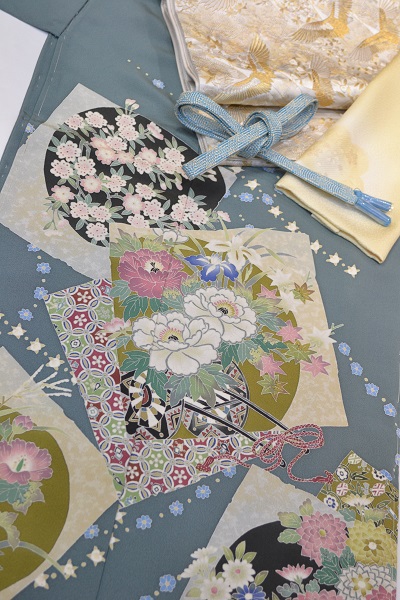 一日１コーディネート【No.37】加賀友禅色留袖＆刺繍袋帯[F]