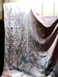 「春が近づいたので」～梅の訪問着～