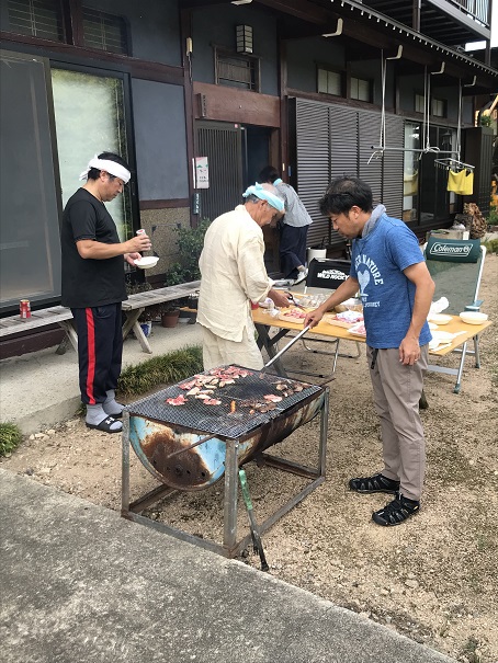 「妻の実家でBBQ」