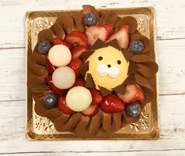 昨日ご注文いただいた動物ケーキ ライオン です 洋菓子工房kawamura