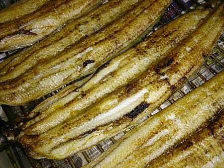 握り寿司にウナギの白焼き！