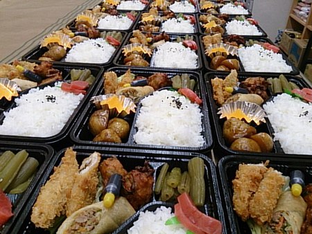 今日ご注文いただいた弁当