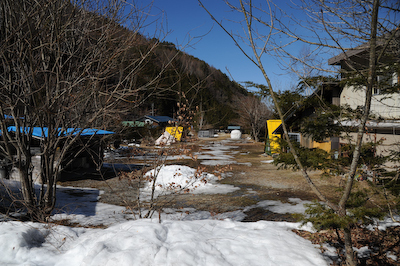 今日の秋神川【雪融けて】