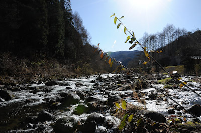 今日の秋神川【御嶽山噴煙】