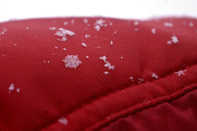 雪の結晶が降ってきた！