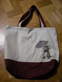 ダヤンの刺繍トート