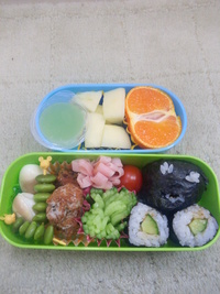 今朝のお弁当(笑)