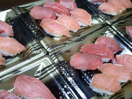 インドマグロと真カジキの握り寿司♪