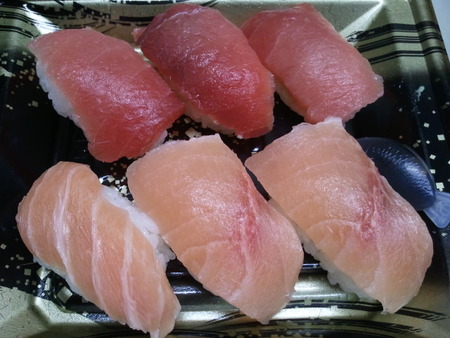 バチマグロと真カジキの握り寿司♪