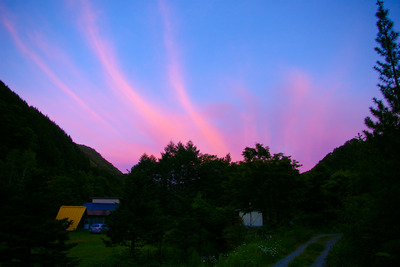 今年一番の夕焼け