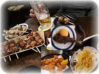 扇屋さんで晩ご飯と爆笑味くらべ♡