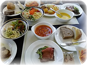大満足のビュッフェランチ♡