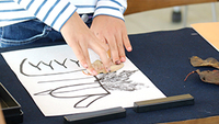 季節を使った書道作品！