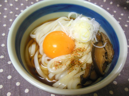 釜玉うどん♪