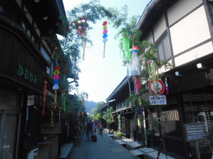古い街並恵比須台組商店街七夕飾り☆