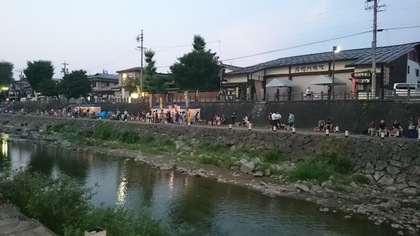 川床楽しまナイト！のルポ☆今夜もあります！