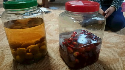 りんごのソースで…朝ごはん★