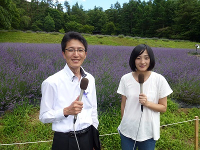 ひだ清見ラベンダー公園で(^^)