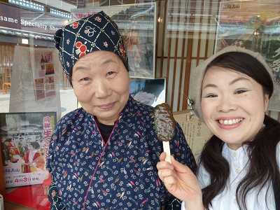よもぎ五平餅・よもぎみたらしだんご店頭販売♪