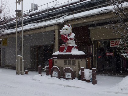 雪のため…