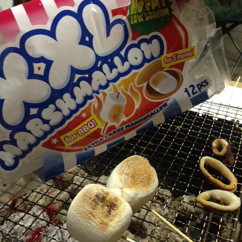 毎年恒例のBBQ。〆はスイカ割り!!