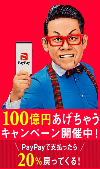 今、話題沸騰の100億円あげちゃうキャンペーン！！paypay使えます！！